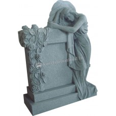 Leaning Angel with Carved Roses