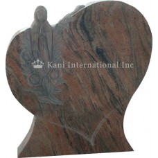 Leaning Heart with Angel Praying