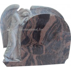 Angel leaning on a oval top upright