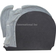 Angel leaning on a oval top upright