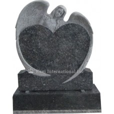 Angel with Wings over a Single Heart