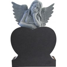 Dreaming Angel on top of a Single Heart