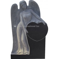 Standing Angel holding Single Heart
