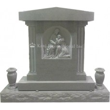 Sculpted Jesus Christ & St. John on a Roof Top Upright