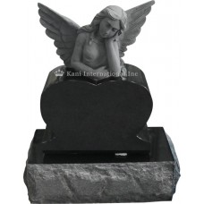 Dreaming Angel on top of a Single Heart