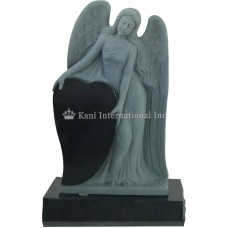 Angel Leaning on a Single Heart
