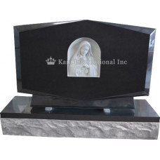 Sculpted Virgin Mary on a Beveled Roof Top Upright